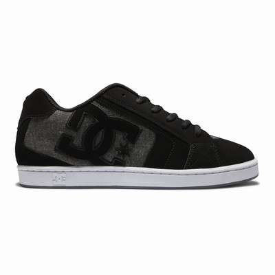 DC Net Men's Black/White Sneakers Australia Sale RDX-945